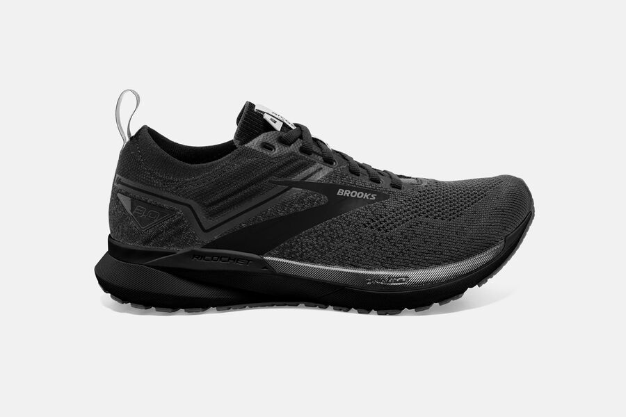 Brooks Ricochet 3 Road Running Shoes Mens - Black - QIHTS-3165